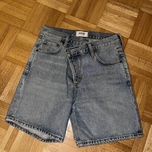 Agolde Criss cross Jean shorts